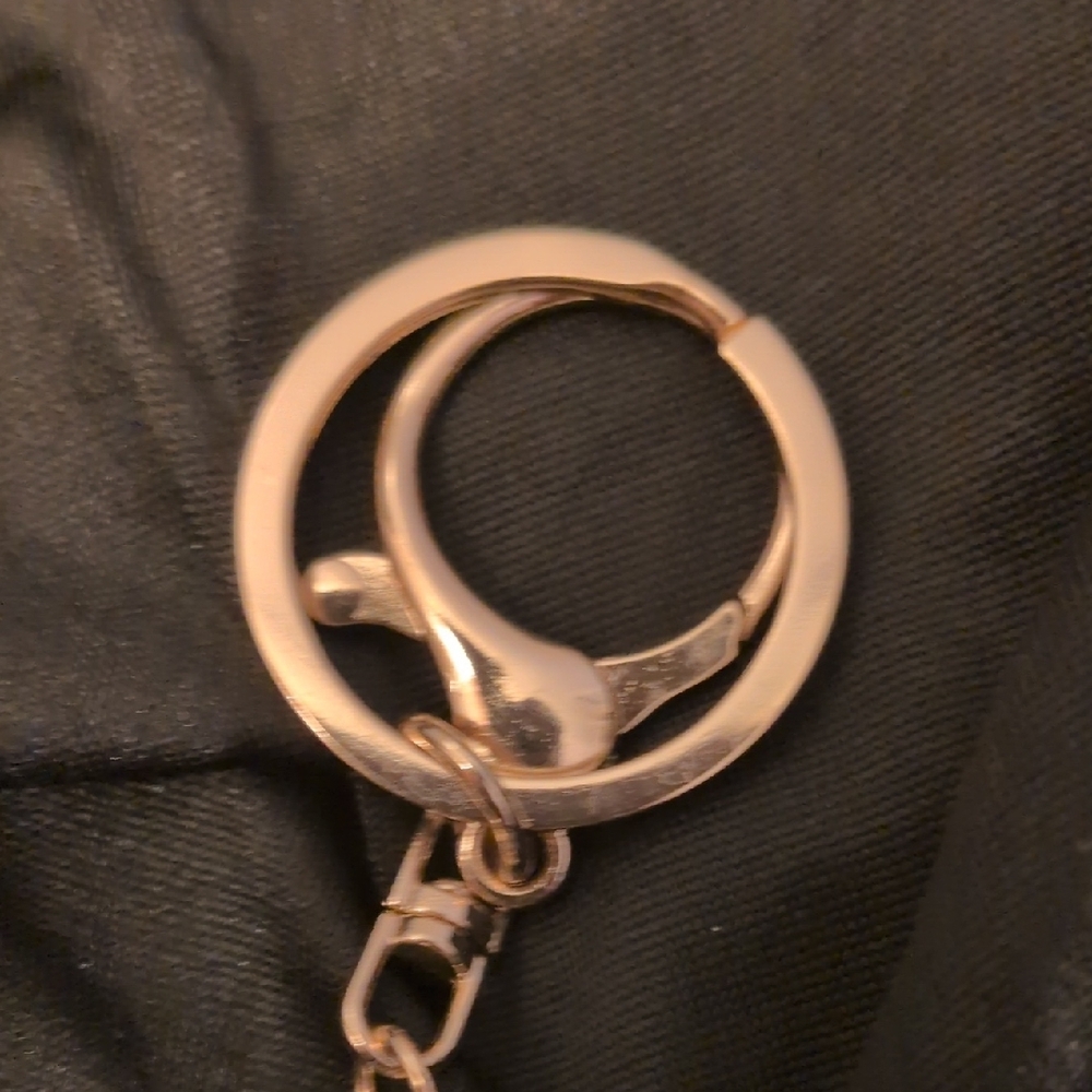 Elegant Gold and Blue Keychain/Purse Charm - Picture 4 of 5